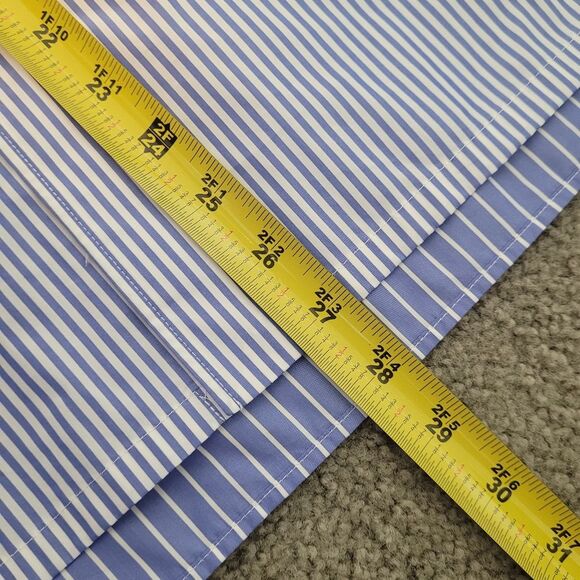 Theory Project Lucas Ossendrijver Men's XS Blue Multi Sleek Striped Shirt - Picture 12 of 12